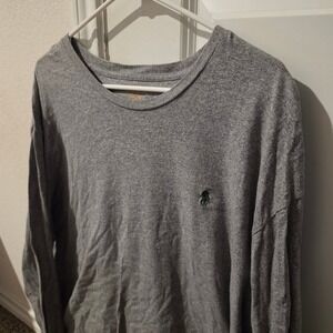 Polo Ralph Lauren Mens Heather Grey Long Sleeve Pony Logo T-Shirt XXL Crew Neck